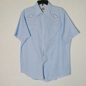 Ely Cattleman Men's Western Button Down Casual Shirt Size 16.5